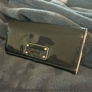 Kate Spade Glossy Black Wallet
